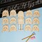 Emotion Faces Cutouts Girl 10”, Set of 13 Feeling Cards for Kids | Woodpeckers